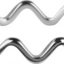 CHARM ring Wave Shiny steel - 4004387